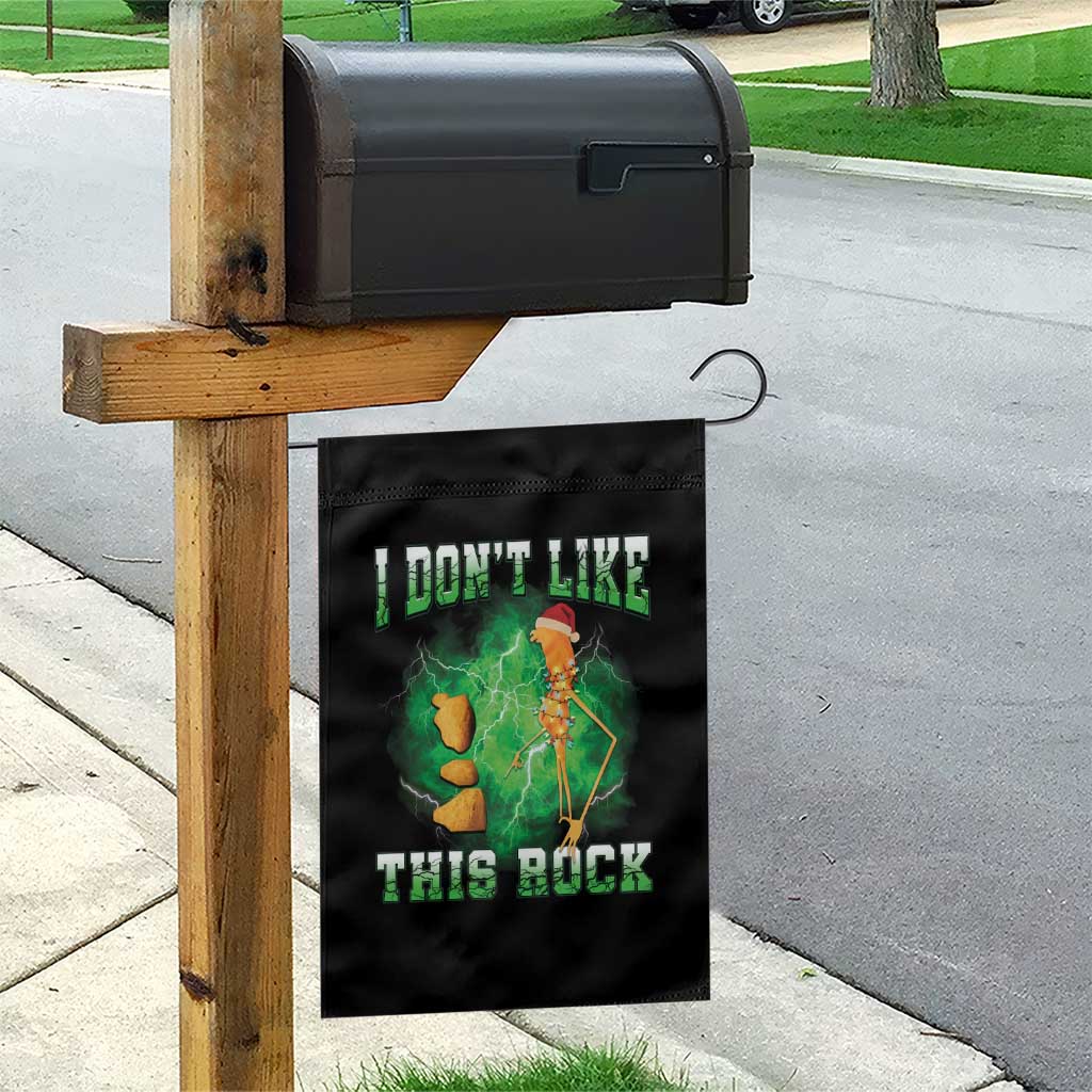 Funny Marcus The Worm Garden Flag I Don't Like This Rock Brain Rot - Wonder Print Shop