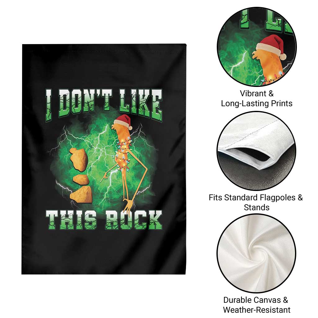 Funny Marcus The Worm Garden Flag I Don't Like This Rock Brain Rot - Wonder Print Shop
