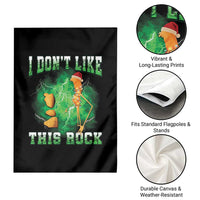 Funny Marcus The Worm Garden Flag I Don't Like This Rock Brain Rot - Wonder Print Shop