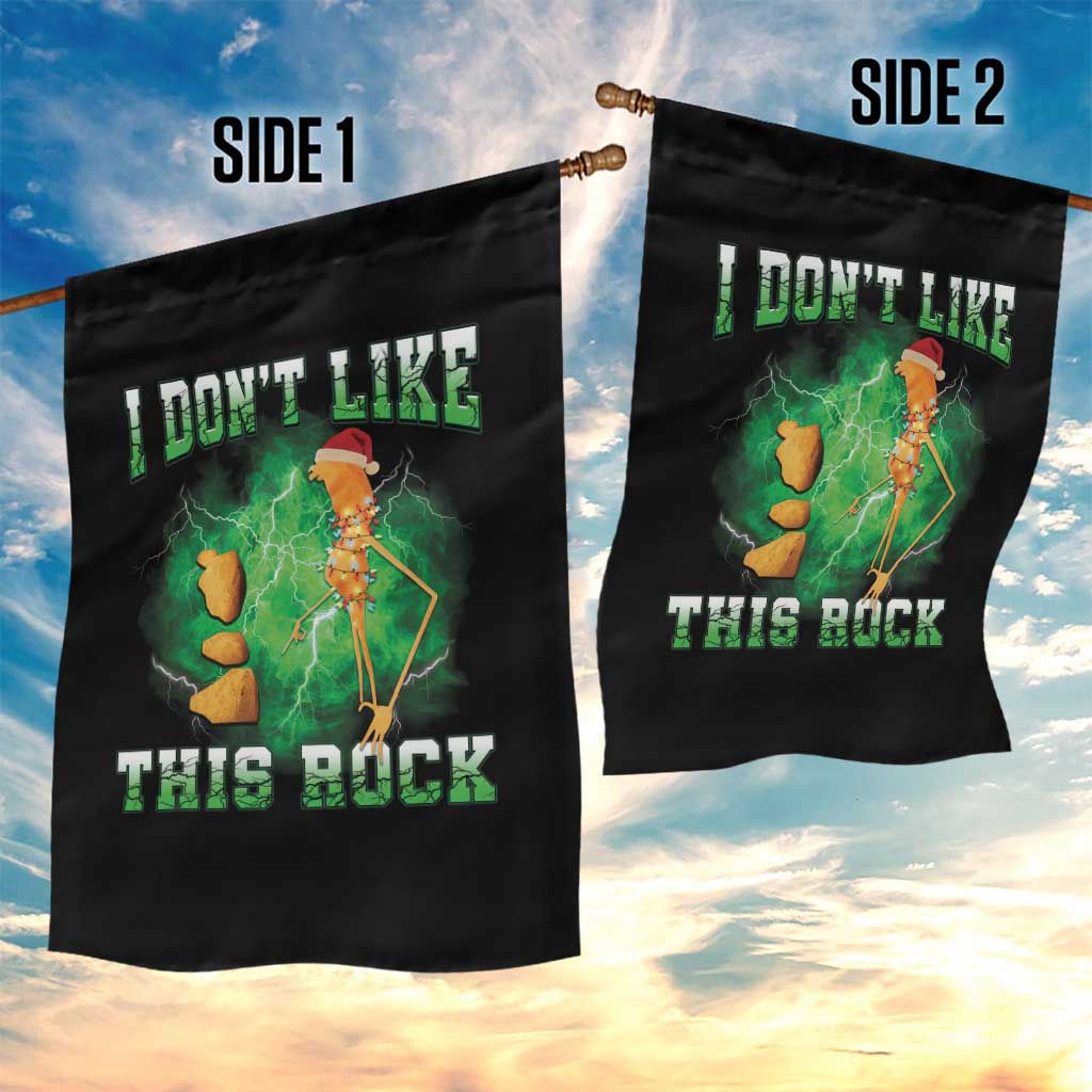 Funny Marcus The Worm Garden Flag I Don't Like This Rock Brain Rot - Wonder Print Shop