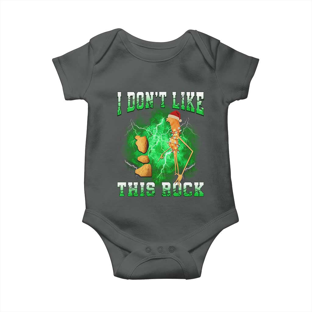 Funny Marcus The Worm Baby Onesie I Don't Like This Rock Brain Rot - Wonder Print Shop