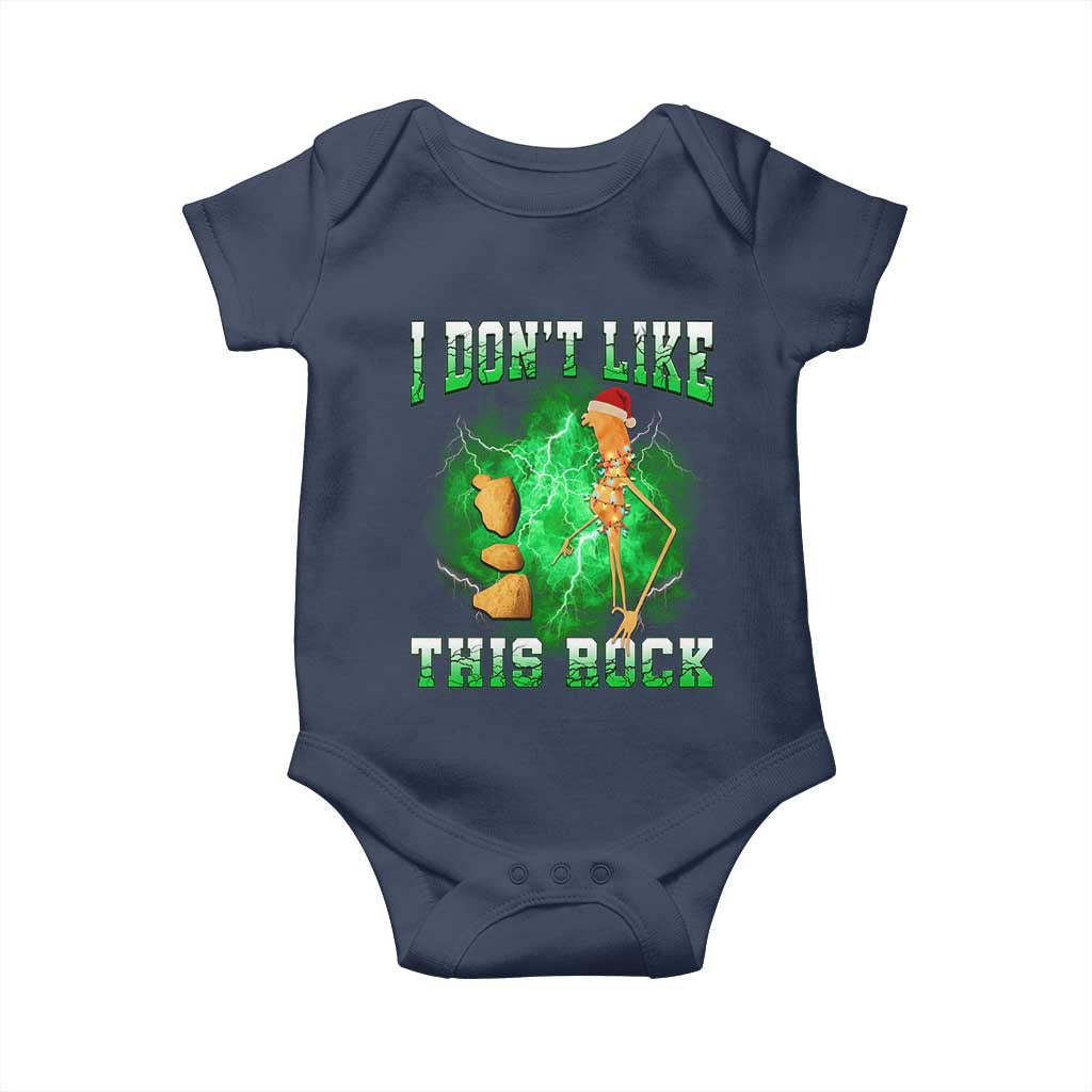 Funny Marcus The Worm Baby Onesie I Don't Like This Rock Brain Rot - Wonder Print Shop