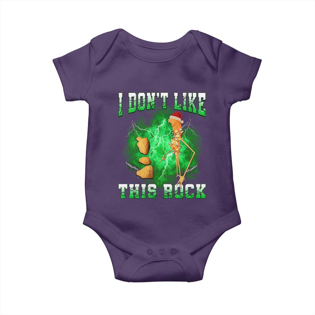 Funny Marcus The Worm Baby Onesie I Don't Like This Rock Brain Rot - Wonder Print Shop