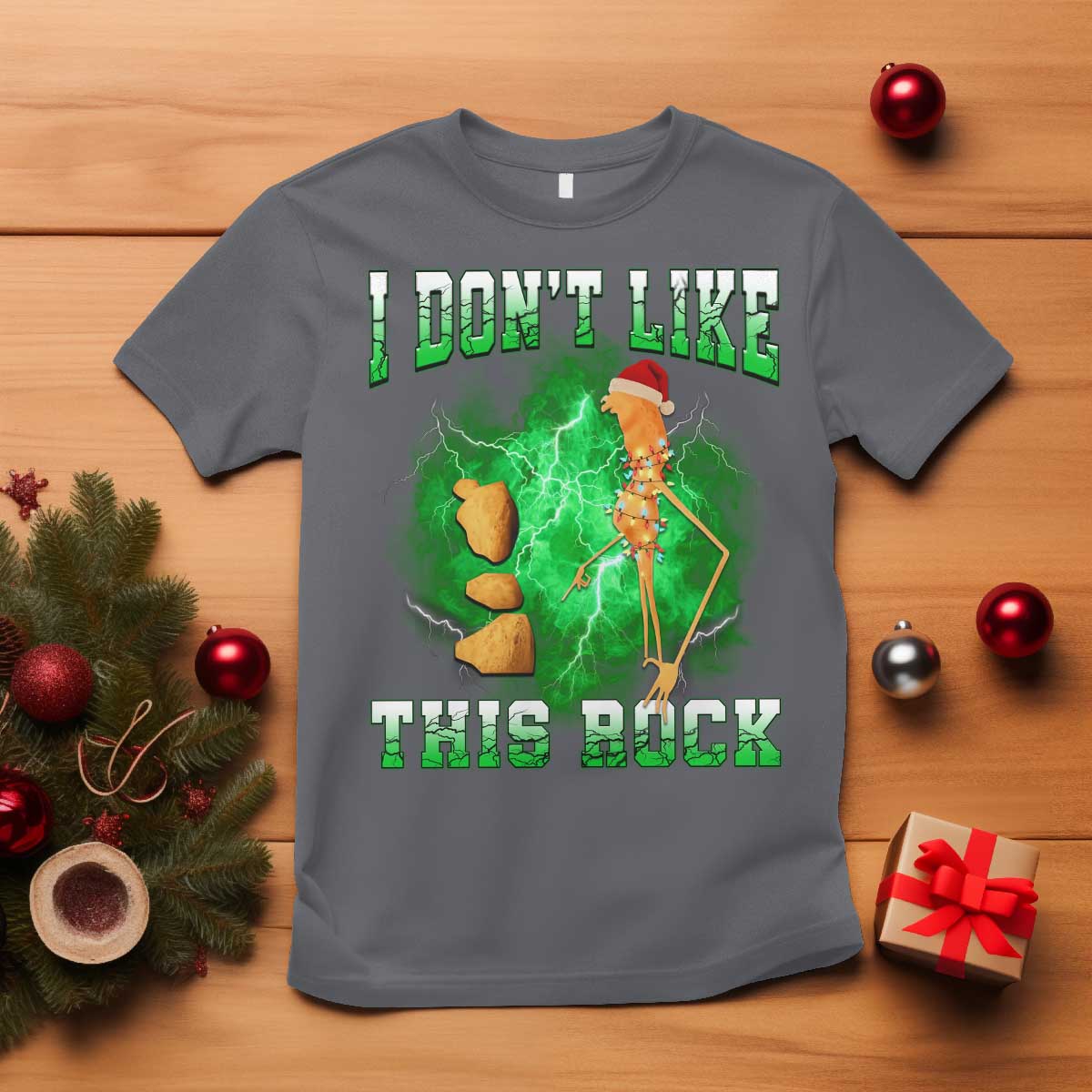 Funny Marcus The Worm T Shirt I Don't Like This Rock Brain Rot - Wonder Print Shop
