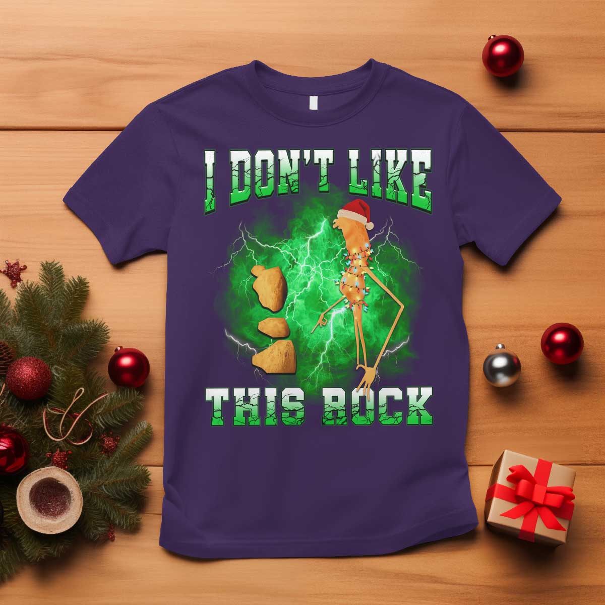 Funny Marcus The Worm T Shirt I Don't Like This Rock Brain Rot - Wonder Print Shop