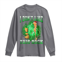 Funny Marcus The Worm Long Sleeve Shirt I Don't Like This Rock Brain Rot - Wonder Print Shop