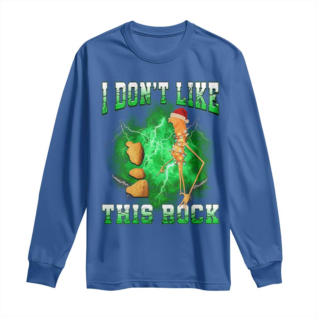 Funny Marcus The Worm Long Sleeve Shirt I Don't Like This Rock Brain Rot - Wonder Print Shop