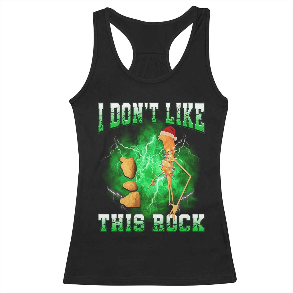 Funny Marcus The Worm Racerback Tank Top I Don't Like This Rock Brain Rot - Wonder Print Shop