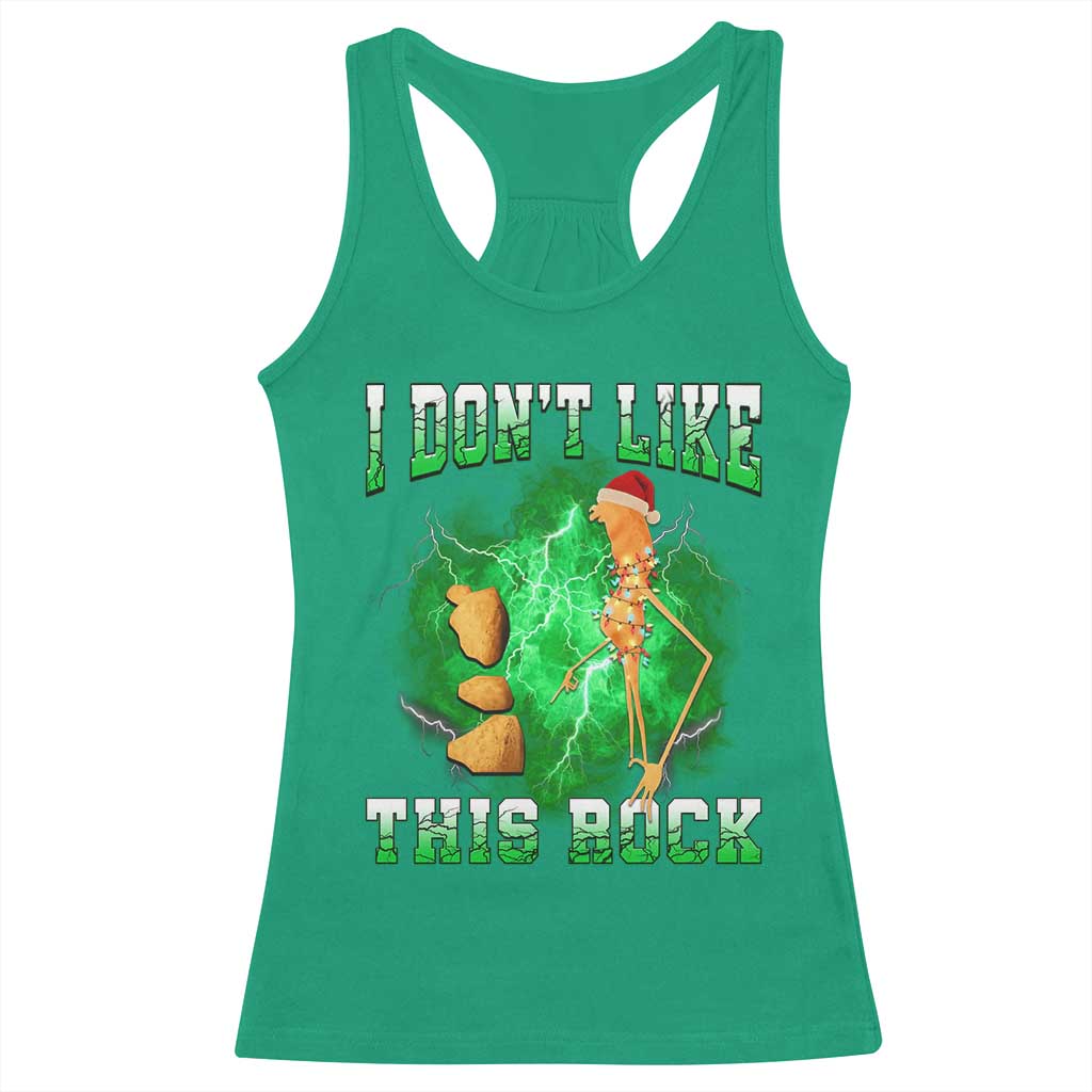 Funny Marcus The Worm Racerback Tank Top I Don't Like This Rock Brain Rot - Wonder Print Shop
