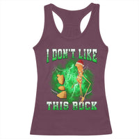 Funny Marcus The Worm Racerback Tank Top I Don't Like This Rock Brain Rot - Wonder Print Shop