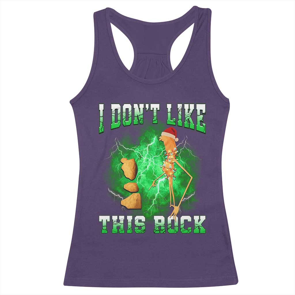Funny Marcus The Worm Racerback Tank Top I Don't Like This Rock Brain Rot - Wonder Print Shop