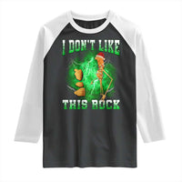 Funny Marcus The Worm Raglan Shirt I Don't Like This Rock Brain Rot - Wonder Print Shop