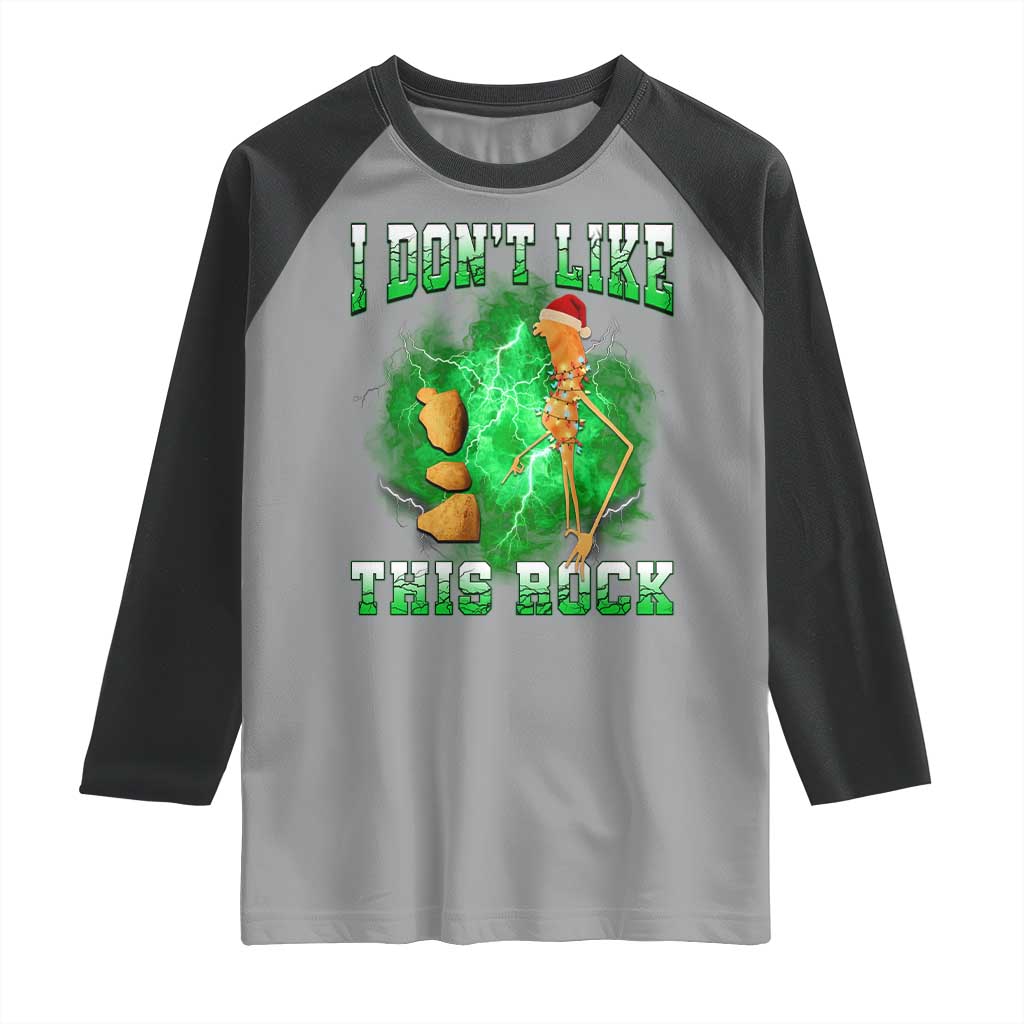 Funny Marcus The Worm Raglan Shirt I Don't Like This Rock Brain Rot - Wonder Print Shop
