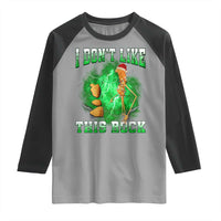 Funny Marcus The Worm Raglan Shirt I Don't Like This Rock Brain Rot - Wonder Print Shop