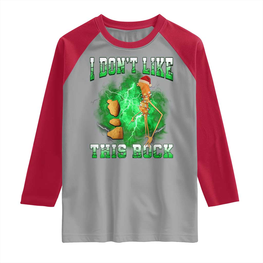 Funny Marcus The Worm Raglan Shirt I Don't Like This Rock Brain Rot - Wonder Print Shop