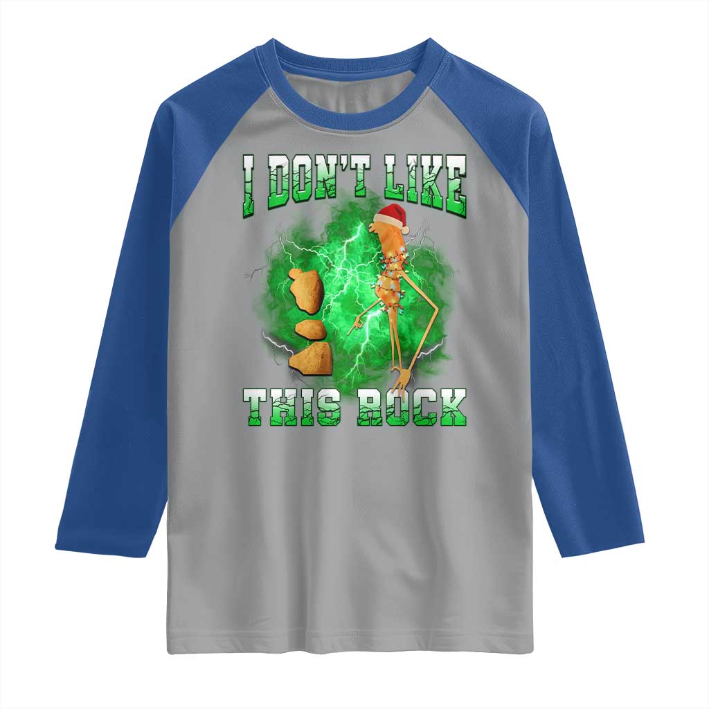 Funny Marcus The Worm Raglan Shirt I Don't Like This Rock Brain Rot - Wonder Print Shop