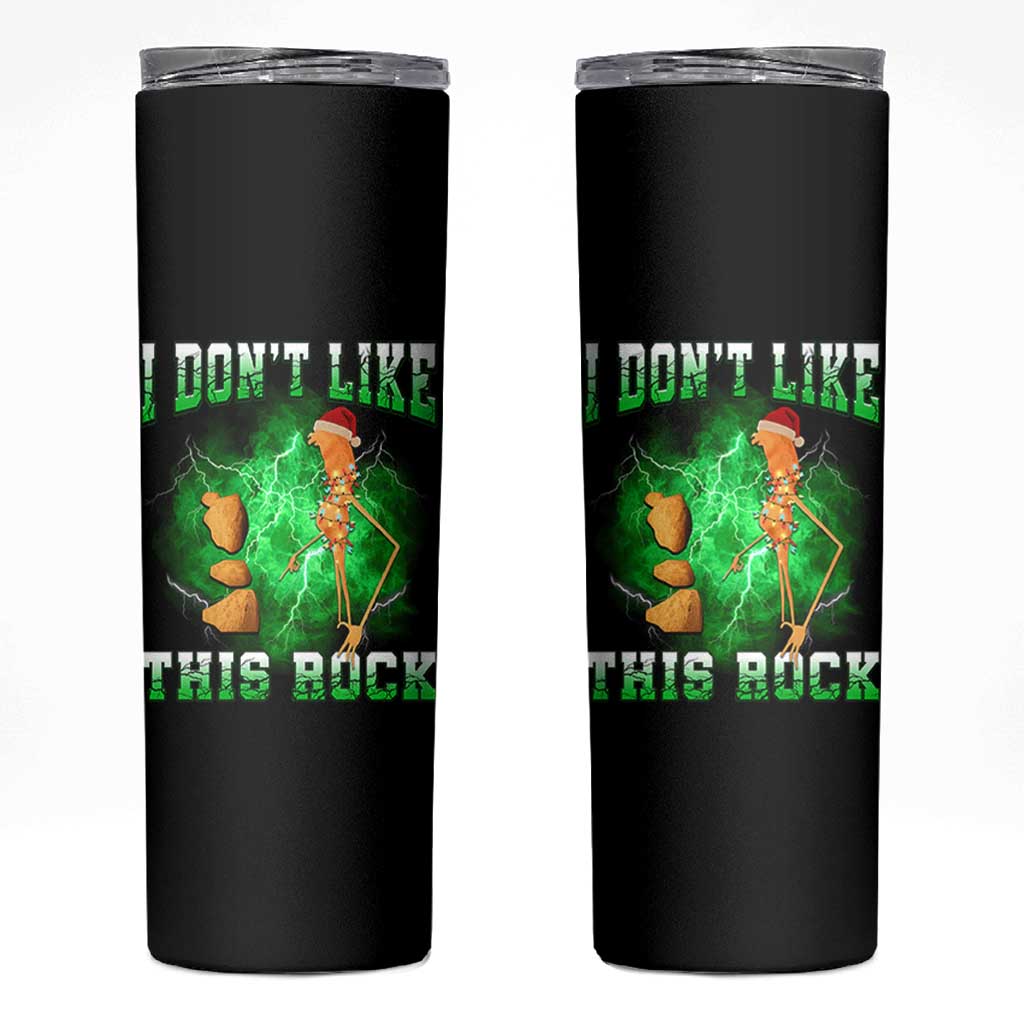 Funny Marcus The Worm Skinny Tumbler I Don't Like This Rock Brain Rot - Wonder Print Shop