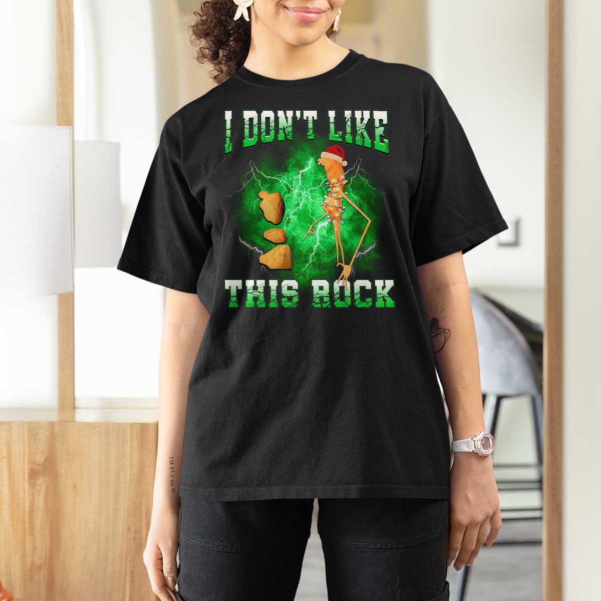 Funny Marcus The Worm T Shirt For Women I Don't Like This Rock Brain Rot - Wonder Print Shop