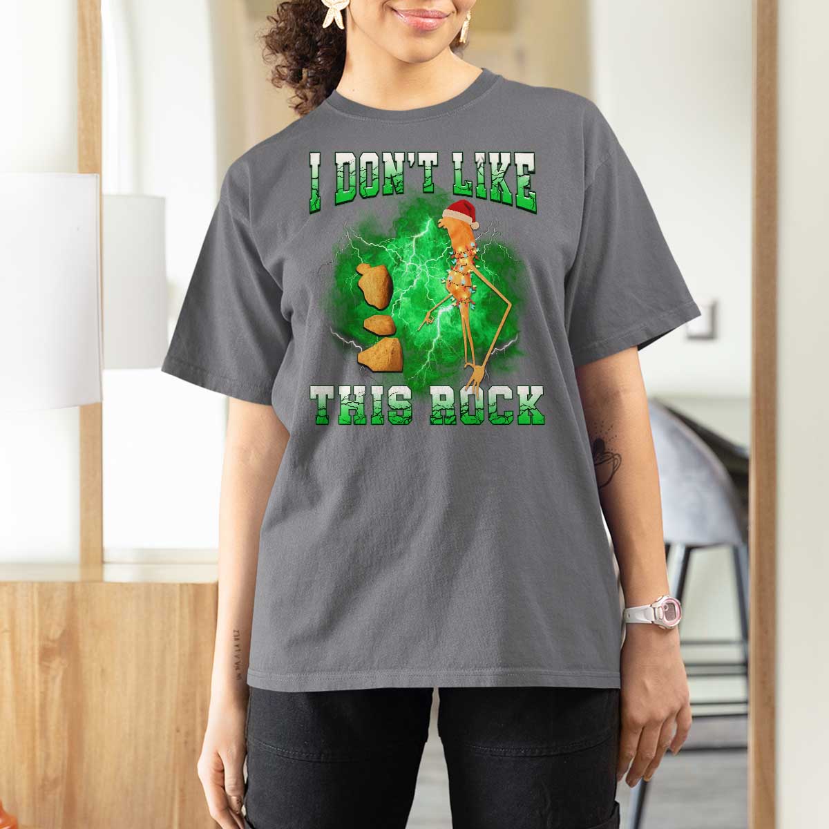 Funny Marcus The Worm T Shirt For Women I Don't Like This Rock Brain Rot - Wonder Print Shop