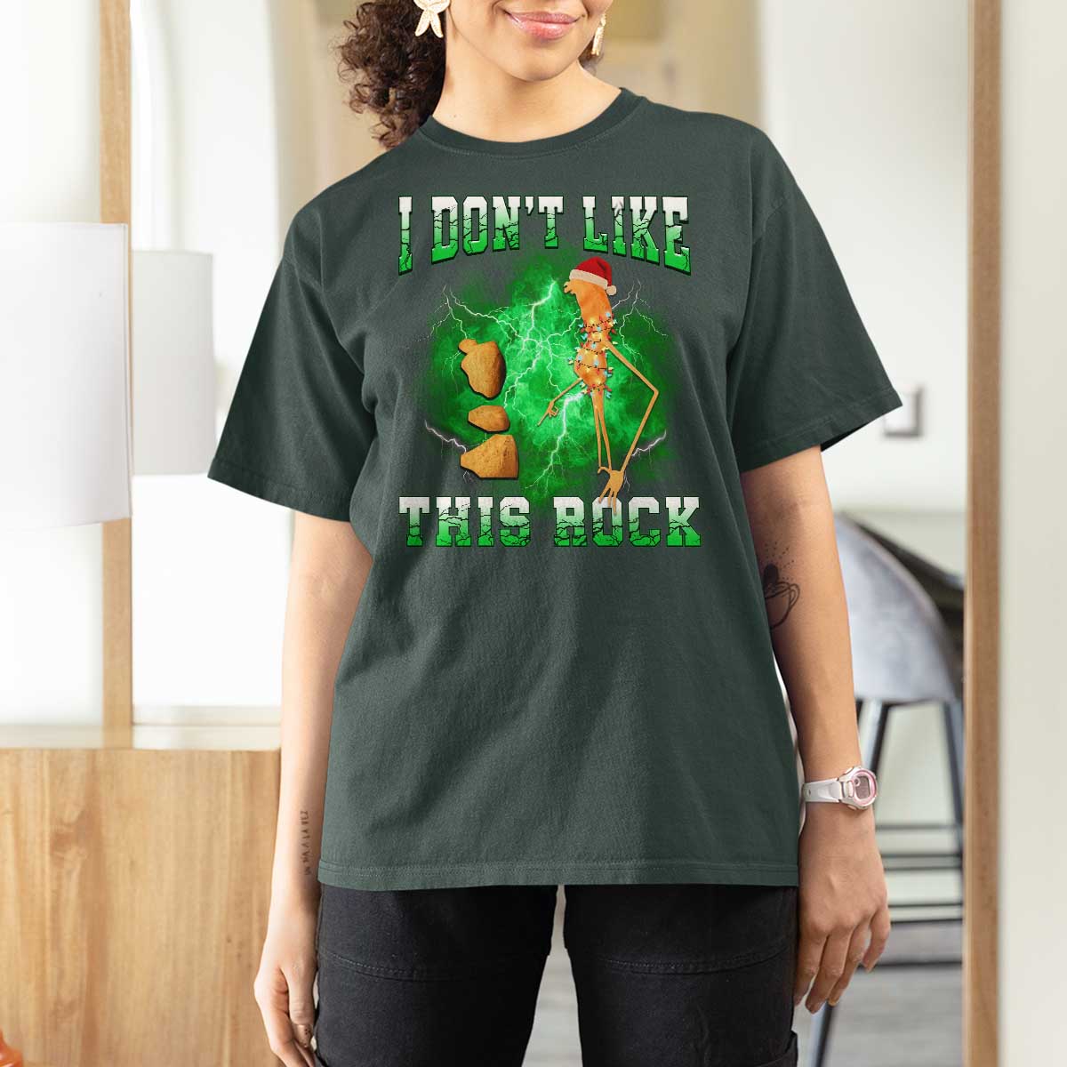 Funny Marcus The Worm T Shirt For Women I Don't Like This Rock Brain Rot - Wonder Print Shop