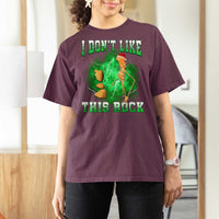 Funny Marcus The Worm T Shirt For Women I Don't Like This Rock Brain Rot - Wonder Print Shop