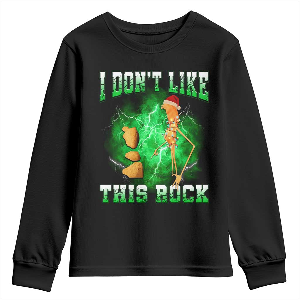 Funny Marcus The Worm Youth Sweatshirt I Don't Like This Rock Brain Rot - Wonder Print Shop