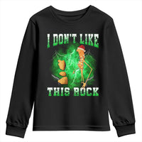 Funny Marcus The Worm Youth Sweatshirt I Don't Like This Rock Brain Rot - Wonder Print Shop