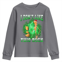 Funny Marcus The Worm Youth Sweatshirt I Don't Like This Rock Brain Rot - Wonder Print Shop
