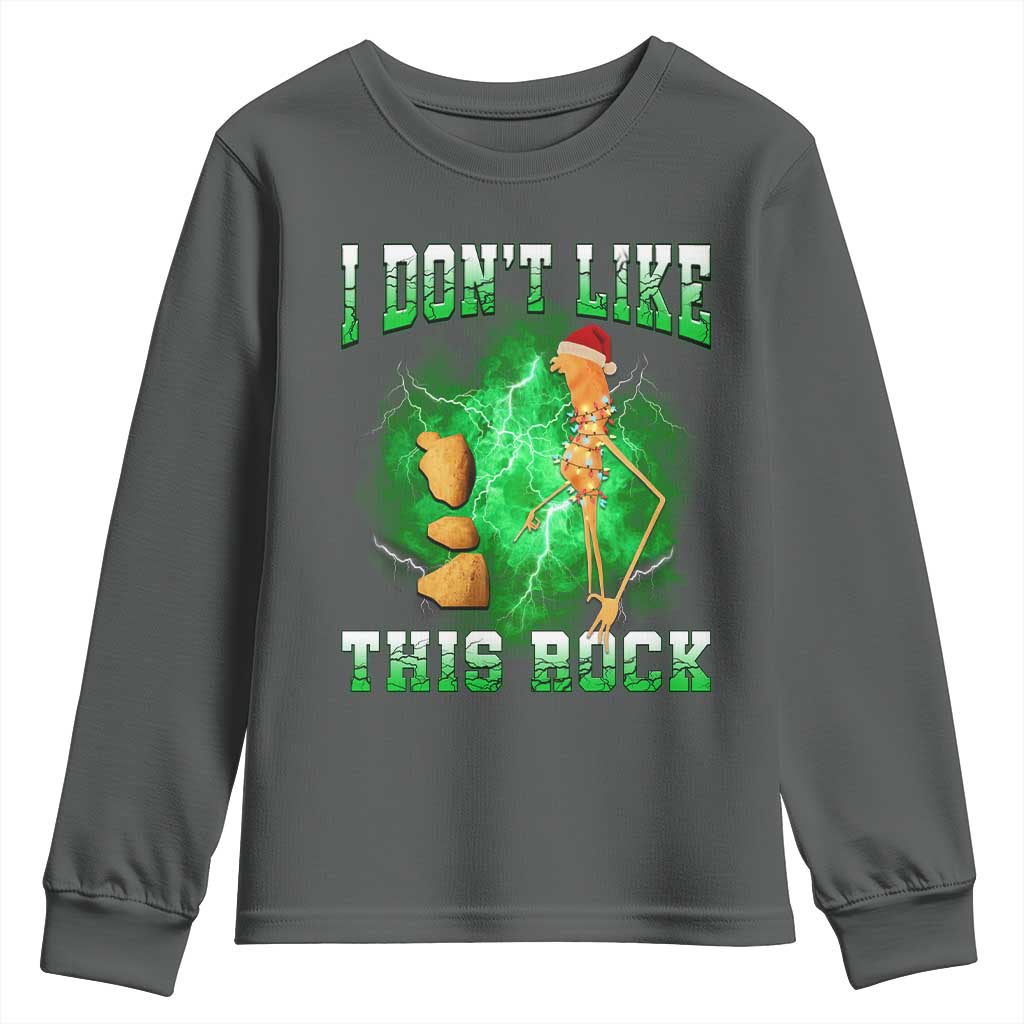 Funny Marcus The Worm Youth Sweatshirt I Don't Like This Rock Brain Rot - Wonder Print Shop