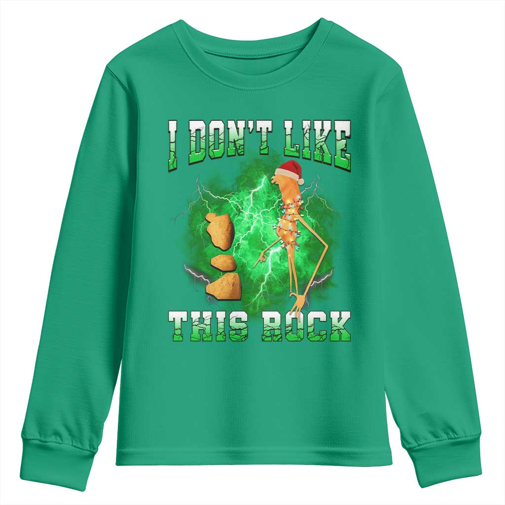 Funny Marcus The Worm Youth Sweatshirt I Don't Like This Rock Brain Rot - Wonder Print Shop