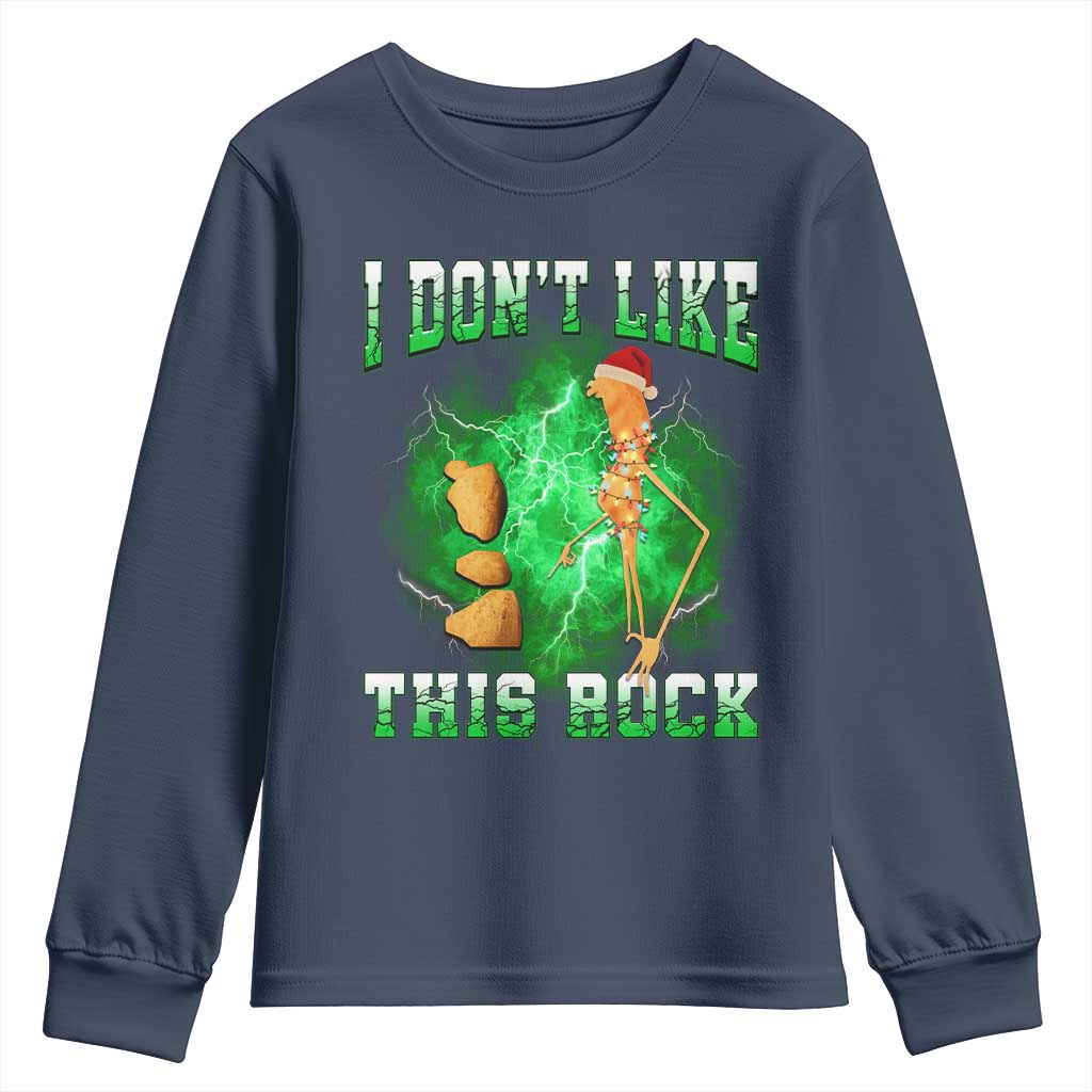 Funny Marcus The Worm Youth Sweatshirt I Don't Like This Rock Brain Rot - Wonder Print Shop
