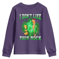 Funny Marcus The Worm Youth Sweatshirt I Don't Like This Rock Brain Rot - Wonder Print Shop