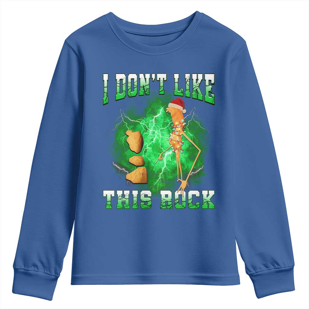 Funny Marcus The Worm Youth Sweatshirt I Don't Like This Rock Brain Rot - Wonder Print Shop