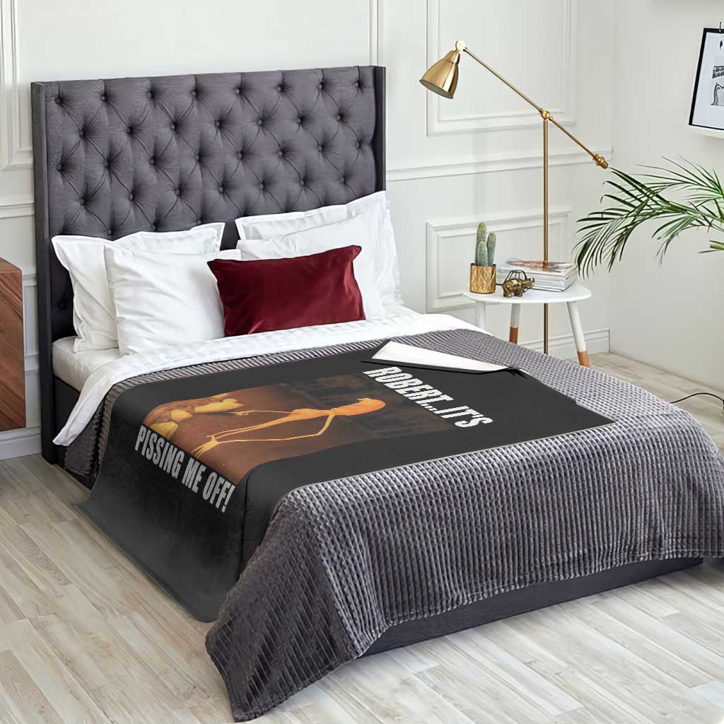 Marcus The Worm Meme Throw Blanket Robert Its Pissing Me Off - Wonder Print Shop