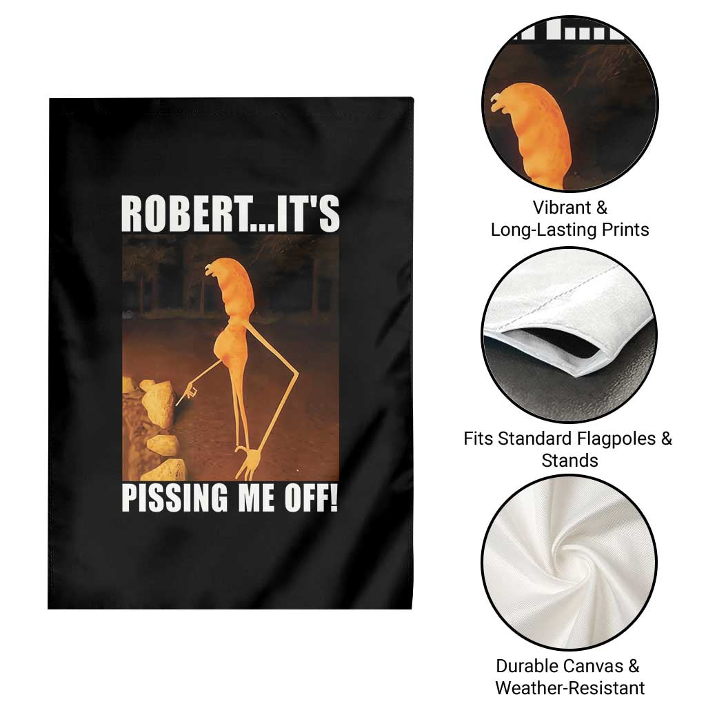 Marcus The Worm Meme Garden Flag Robert Its Pissing Me Off - Wonder Print Shop
