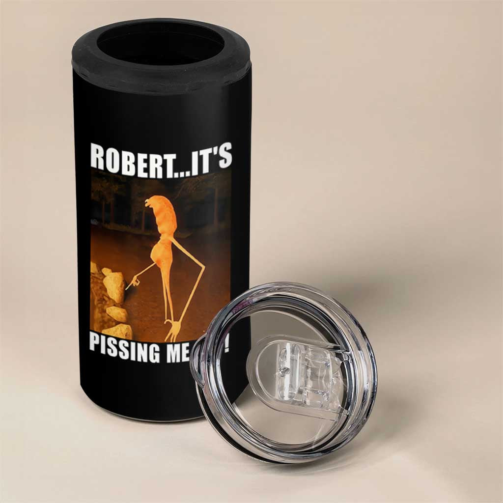 Marcus The Worm Meme 4 in 1 Can Cooler Tumbler Robert Its Pissing Me Off - Wonder Print Shop