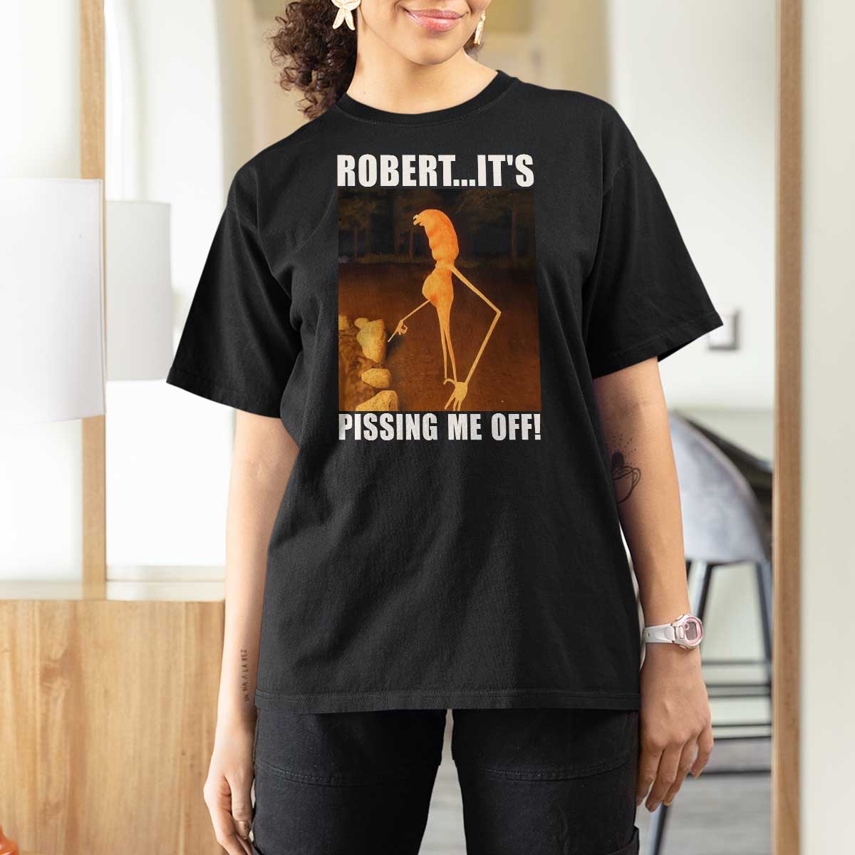 Marcus The Worm Meme T Shirt For Women Robert Its Pissing Me Off - Wonder Print Shop