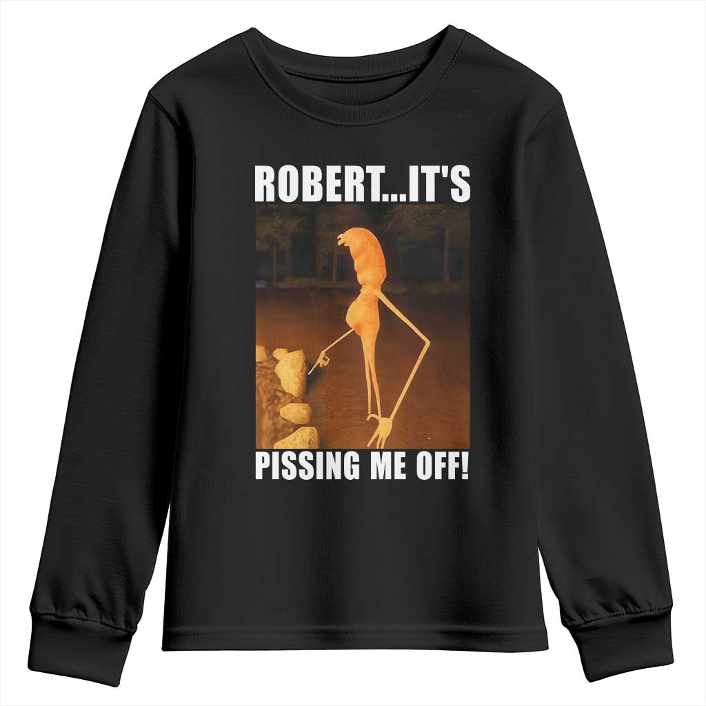 Marcus The Worm Meme Youth Sweatshirt Robert Its Pissing Me Off - Wonder Print Shop