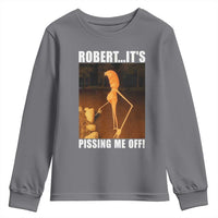 Marcus The Worm Meme Youth Sweatshirt Robert Its Pissing Me Off - Wonder Print Shop