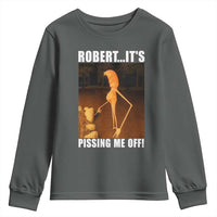 Marcus The Worm Meme Youth Sweatshirt Robert Its Pissing Me Off - Wonder Print Shop