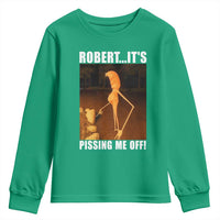 Marcus The Worm Meme Youth Sweatshirt Robert Its Pissing Me Off - Wonder Print Shop