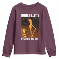Marcus The Worm Meme Youth Sweatshirt Robert Its Pissing Me Off - Wonder Print Shop