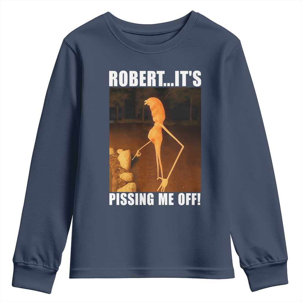Marcus The Worm Meme Youth Sweatshirt Robert Its Pissing Me Off - Wonder Print Shop