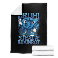 Bruh 6 7 Steal a Brainrot Throw Blanket 6-7 Funny Brainrot Meme Six Seven Bootleg - Wonder Print Shop
