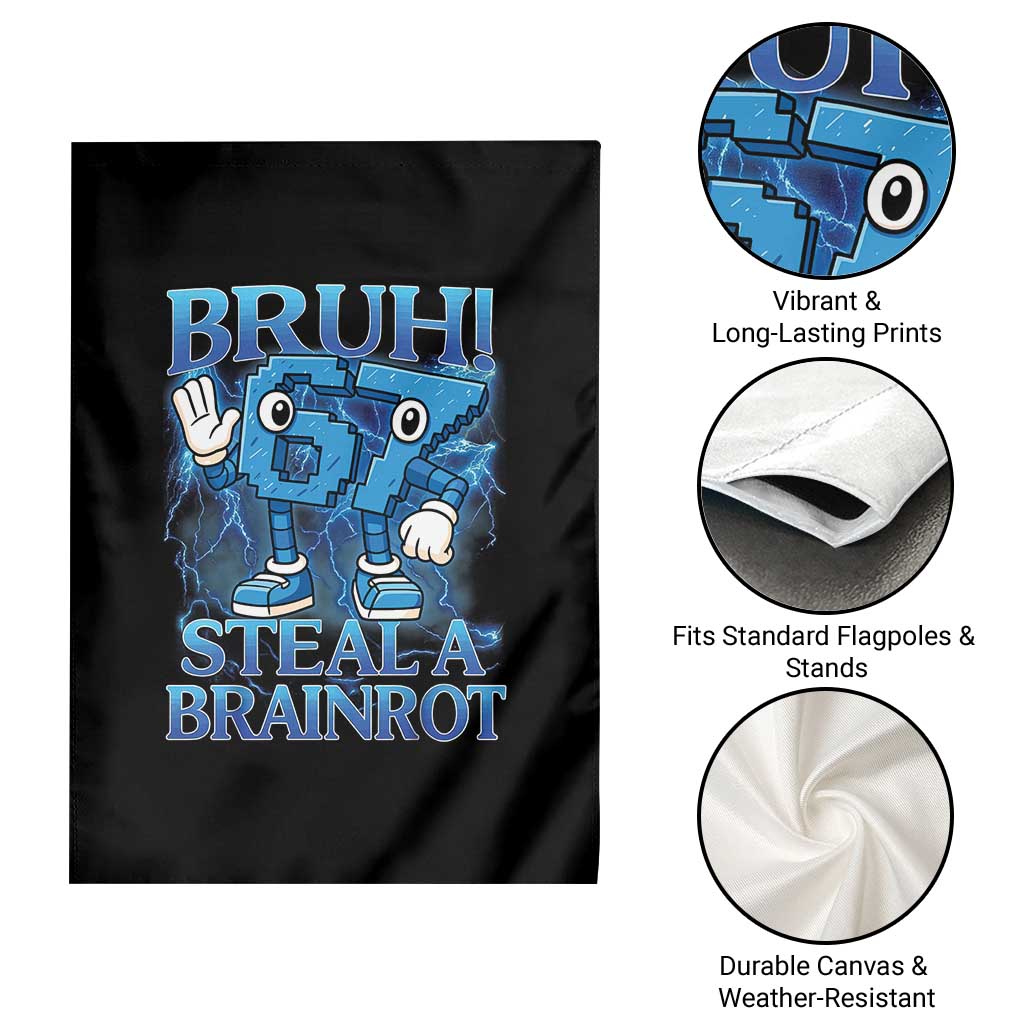 Bruh 6 7 Steal a Brainrot Garden Flag 6-7 Funny Brainrot Meme Six Seven Bootleg - Wonder Print Shop