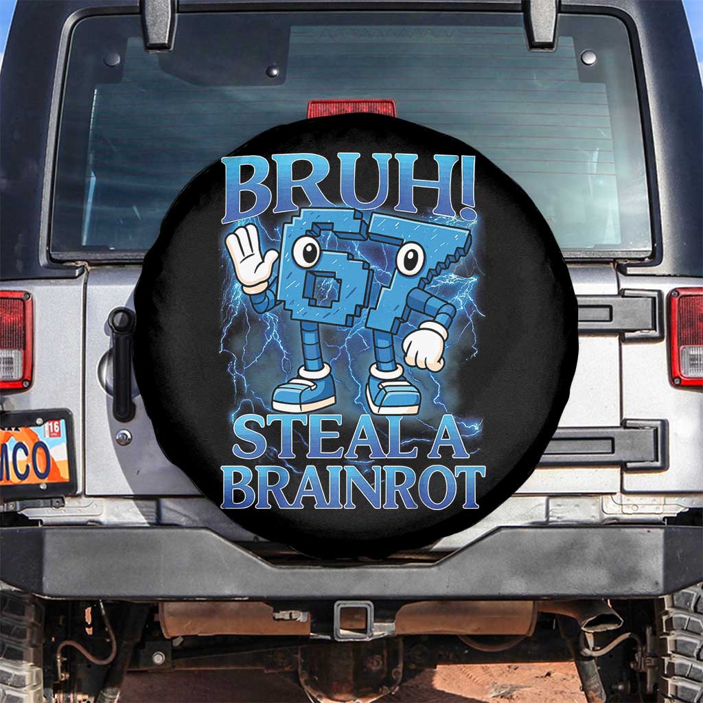 Bruh 6 7 Steal a Brainrot Spare Tire Cover 6-7 Funny Brainrot Meme Six Seven Bootleg - Wonder Print Shop