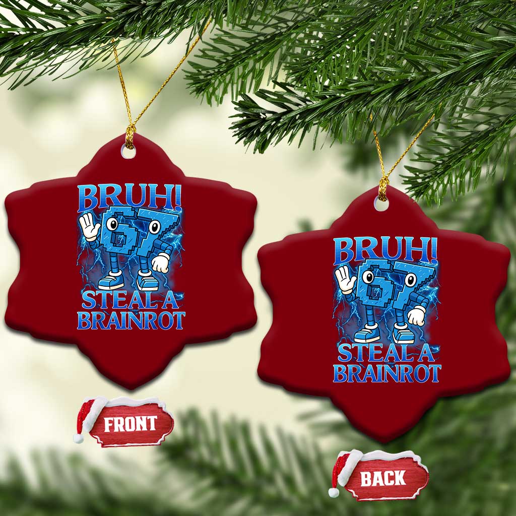 Bruh 6 7 Steal a Brainrot Ceramic Ornament 6-7 Funny Brainrot Meme Six Seven Bootleg - Wonder Print Shop
