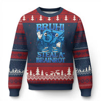 Bruh 6 7 Steal a Brainrot Ugly Christmas Sweater 6-7 Funny Brainrot Meme Six Seven Bootleg - Wonder Print Shop