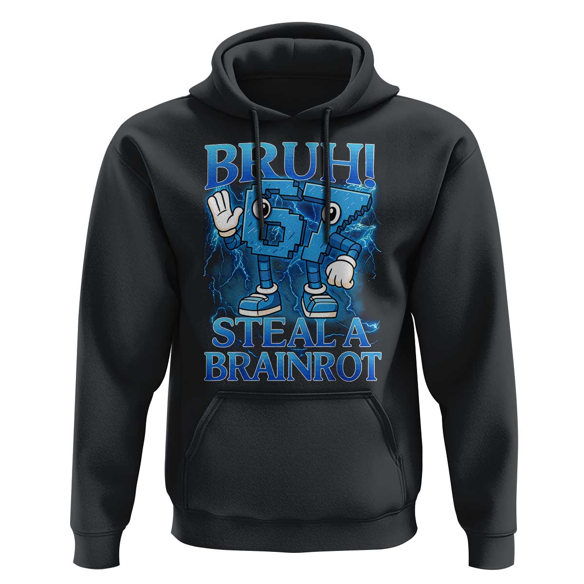 Bruh 6 7 Steal a Brainrot Hoodie 6-7 Funny Brainrot Meme Six Seven Bootleg - Wonder Print Shop