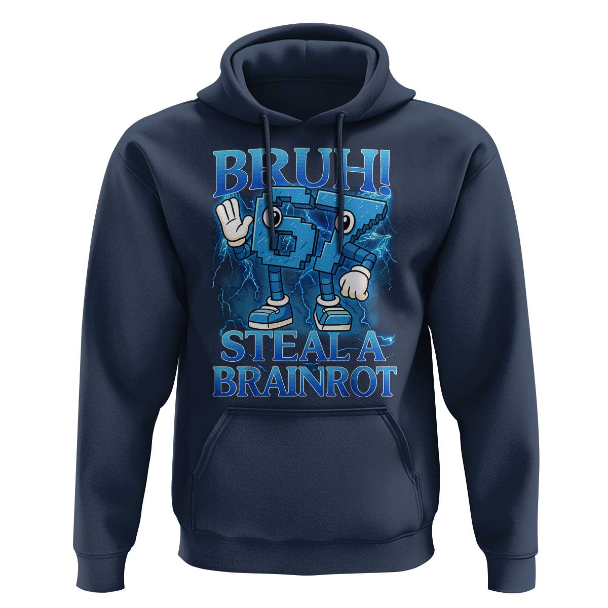 Bruh 6 7 Steal a Brainrot Hoodie 6-7 Funny Brainrot Meme Six Seven Bootleg - Wonder Print Shop